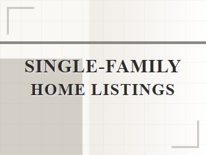 Serif Impact Font Headings for Home Listings